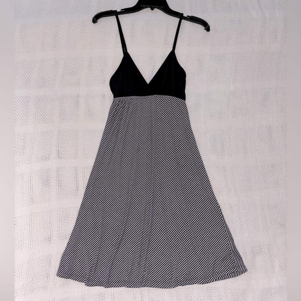 Urban Behavior dress. Size M black and black/white stripe